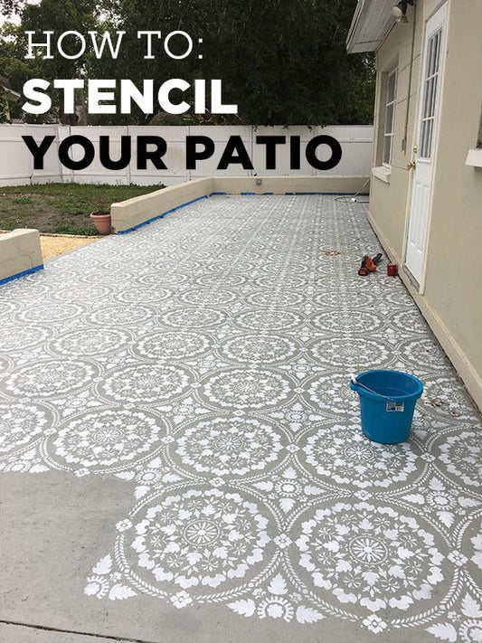 Paint your patio with Stencil