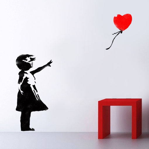 Banksy Balloon Girl wall art Stencil