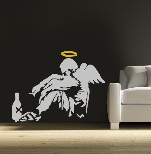 Banksy Fallen Angel Stencil