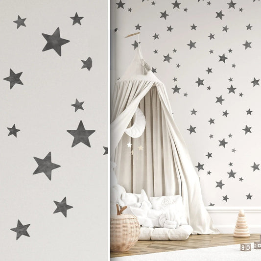 5-POINT STAR CLUSTER Wall & Furniture Stencil