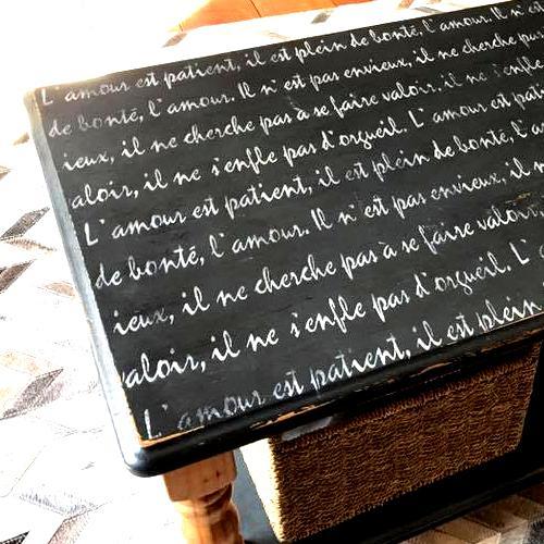 FRENCH SCRIPT Wall and Furniture Stencil