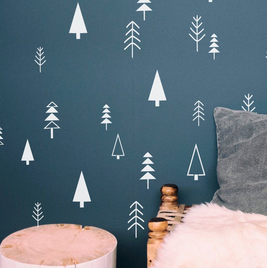 Nordic Tree Wall and Furniture Stencil Set
