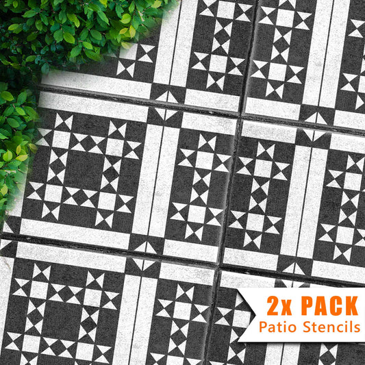 Westminster Patio Stencil - Rectangle Slabs