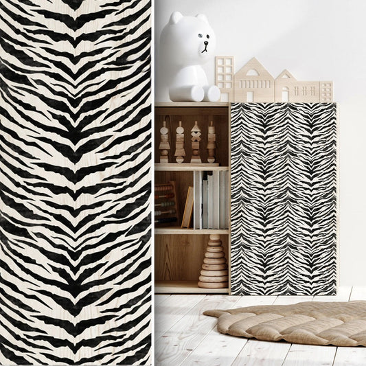 Zebra Print Furniture Stencil